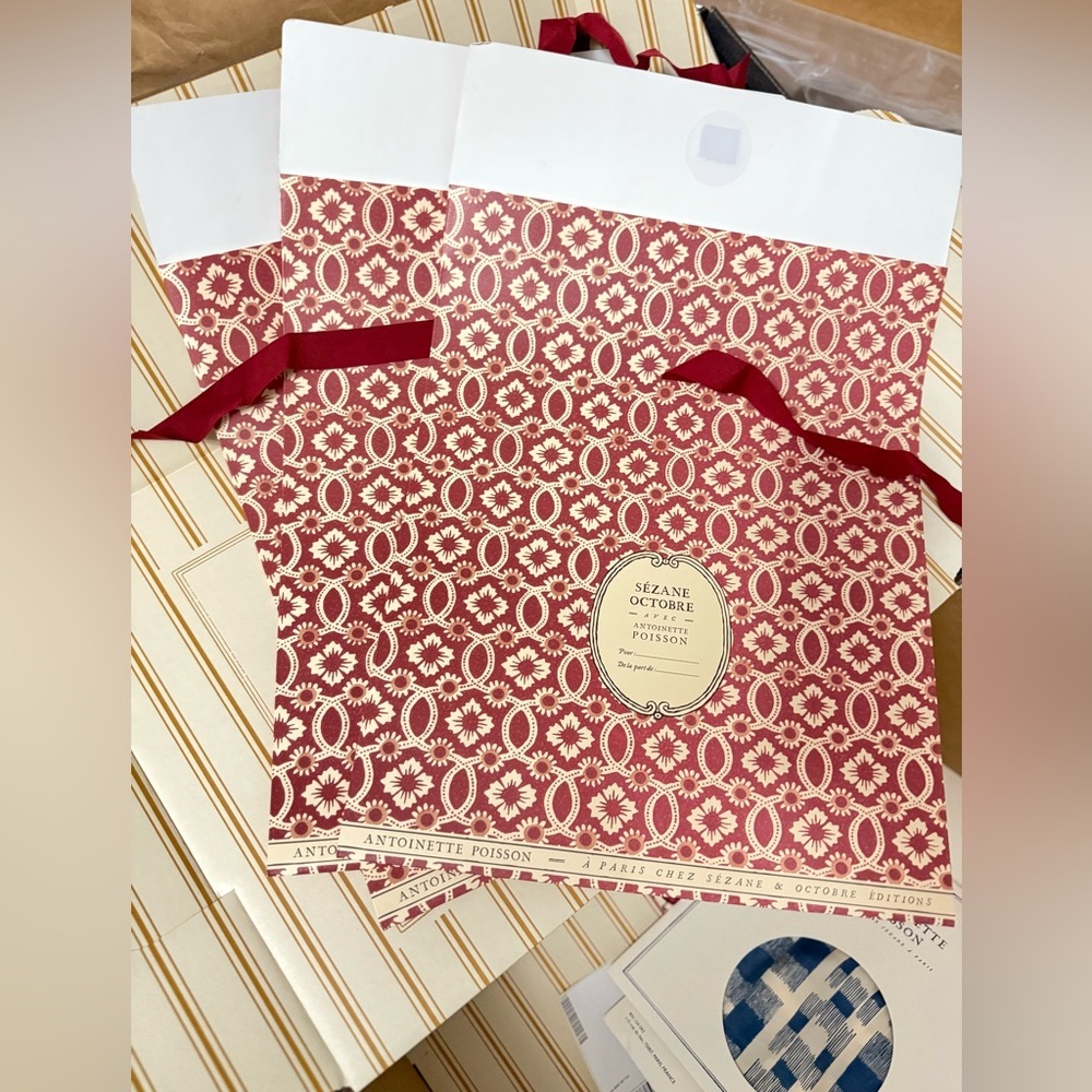 Set of 3 Sézane Antoinette Poisson gift pouches